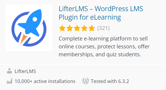 LifterLMS plugin in WordPress